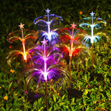 Set of 2Pcs Sola Jellyfish Lights Garden Decorative Stake Lights Outdoor Yard Lights