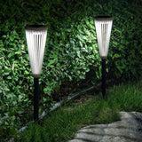 2Pcs Outdoor Solar Landscape Pathway Lights Garden Decorating Lights Walkway Driveway Sidewalk Yard