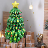 Self Standing Christmas Tree Balloons Foil Balloon Kit Reusable Xmas Party Decoration Supplies