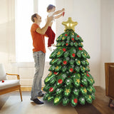 Self Standing Christmas Tree Balloons Foil Balloon Kit Reusable Xmas Party Decoration Supplies