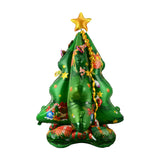 Self Standing Christmas Tree Balloons Foil Balloon Kit Reusable Xmas Party Decoration Supplies