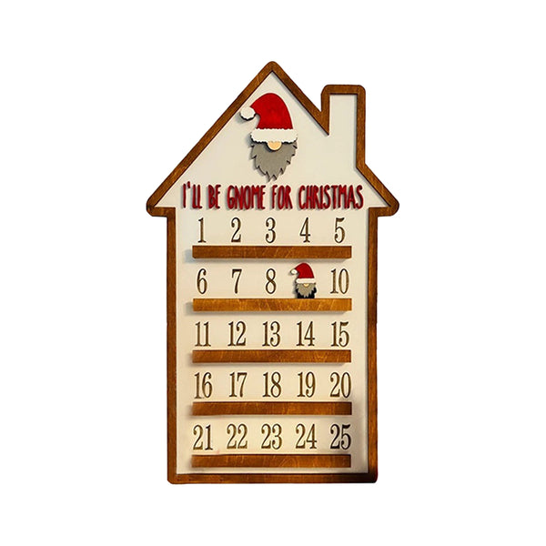 25 Days Wooden Hanging Christmas Advent Countdown Calendar Style 3