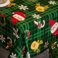 Christmas Theme Tablecloth Chair Cover Set Dining Room Decoration Table Chair Cover Set Style 1