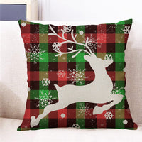 4 Pieces 45x45cm Christmas Pillow Cover Throw Pillowcase Christmas Home Decorations