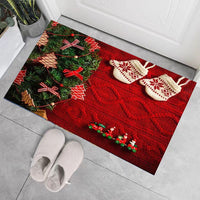 Christmas Door Mat Non-slip Floor Mat Kitchen Entry Back Door Decor