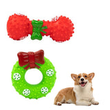 Christmas Squeaky Toy for Pet Dog Chew Toy Set Style 1