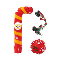 Christmas Squeaky Toy for Pet Dog Chew Toy Set Style 2