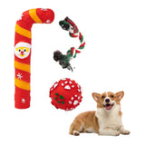 Christmas Squeaky Toy for Pet Dog Chew Toy Set Style 2