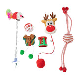 Christmas Theme Cat Toy Set Pet Interactive Toy Set Style 3