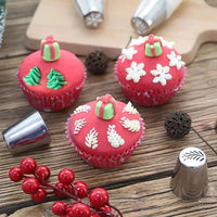 12 Pcs Set Flower Icing Piping Nozzles Tips Pastry Cake Decor Tips DIY Baking Tools