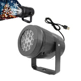 Christmas LED Snowflake Projector Light Indoor Home Snow Lamp Christmas Party Decoration