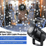 Christmas LED Snowflake Projector Light Indoor Home Snow Lamp Christmas Party Decoration