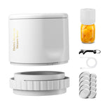 Electric Mason Vacuum Sealer Kit Cordless Automatic Mason Jar Vacuum Sealer Food Storage White