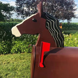 Unique Metal Mailbox Aninal Shape Farm Garden Decor Horse Style