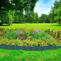 20Pcs Plastic Garden Fence Border Edging Outdoor Patio Lawn Pathway Decor