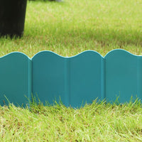 20Pcs Plastic Garden Fence Border Edging Outdoor Patio Lawn Pathway Decor