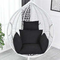 Hanging Swing Chair Cushion  Egg Chair Pad Outdoor Garden Home Decor Black