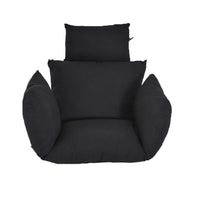 Hanging Swing Chair Cushion  Egg Chair Pad Outdoor Garden Home Decor Black