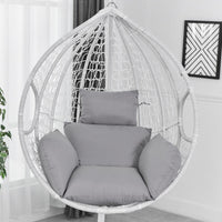 Hanging Swing Chair Cushion  Egg Chair Pad Outdoor Garden Home Decor Grey