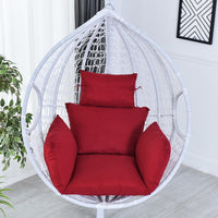 Hanging Swing Chair Cushion  Egg Chair Pad Outdoor Garden Home Decor Red