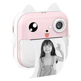 Children Instant Print Camera Thermal Printer Digital Photo Camera with 2 Rolls Print Paper Style 2