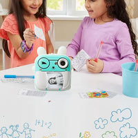 Children Instant Print Camera Thermal Printer Digital Photo Camera with 2 Rolls Print Paper Style 4