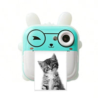 Children Instant Print Camera Thermal Printer Digital Photo Camera with 2 Rolls Print Paper Style 4