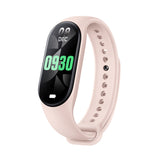 M8 Smart Bracelet Sports Heart Rate Bracelet Watch Fitness Tracker Pink