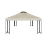 2-Tier Gazebo Replacement Top Cover Pergola Top Cover Outdoor Canopy Cover Garden Yard Decor Beige