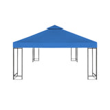 2-Tier Gazebo Replacement Top Cover Pergola Top Cover Outdoor Canopy Cover Garden Yard Decor Blue