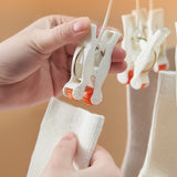 Foldable Hanger Laundry Pinch Hanger Multi-Functional Clothes Hanger White