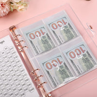 100 Envelopes Money Saving Challenge Binder Budget Planner Book Pink