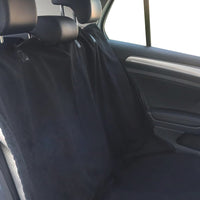 Car Back Seat Towel Seat Cover for After Gym Workouts Pets Kids Black