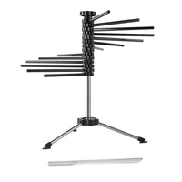 Collapsible Pasta Drying Rack Manual Rotating Spaghetti Noodle Stand Black