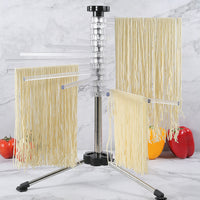 Collapsible Pasta Drying Rack Manual Rotating Spaghetti Noodle Stand Transparent