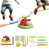 3-in-1 Musical Jump Toy Toss Ring Game Toy Rocket Launcher for Kids