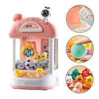 Mini Claw Machine Toy Mini Grabber with Sound Effect Kids Toys Pink