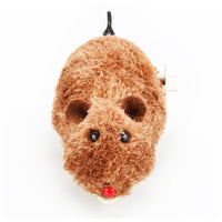 4-Piece Clockwork Plush Mice Toy for Cat Tail Wagging Fun Mouse