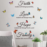 Wall Sticker Butterfly Decal Inspirational Sticker for Home Office Decor Kit