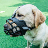 Reflective Adjustable Pet Dog Muzzle No Bite Basket Muzzle Cage Mouth Mesh Cover