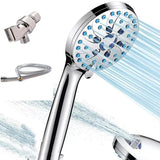 High Pressure 5-mode Handheld Shower Head Bathroom Accessory Silver