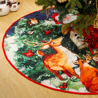 Christmas Tree Skirt Xmas Tree Decoration Christmas Tree Mat Style 1