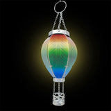 Solar Lantern Flame Light Hanging Hot Air Balloon Light Outside Garden Patio Decor Rainbow