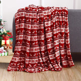 Christmas Prints Blanket Soft Throw Blanket Sofa Blanket All Year Round Home Decor Style 4