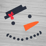 16 Pcs Christmas Snowman Face DIY Stickers Christmas Wall Door Garage Window Decoration