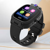 Touch Screen 4G Smart Watch Positioning Video Call Watch with Camera for Kids Black