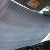 Car Retractable Curtain Front Rear Windshield Sunshade with Suction Cups