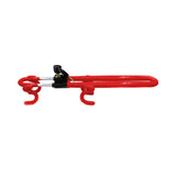 Antitheft Steering Wheel Lock Adjustable Car Security Lock with Keys for Vehicle Truck Red