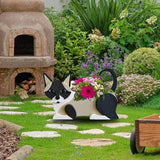 Cat Planter Plant Pots Herb Garden Flower Planter Garden Home Decor Beige