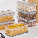 Set of 4Pcs Food Storage Containers with Lids 3.2L Plastic Pasta organizer Kitchen Storage